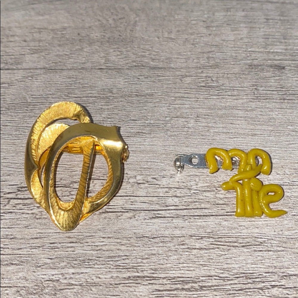 Two Unique Pins / Brooches Collectible